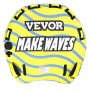VEVOR Tubo Rimorchiabile per Nautica, Tubo Rimorchiabile Gonfiabile per 1-3 Ciclisti con Pinne Paraurti, Tubi Trainabili per Sport Acquatici da 510 libbre per Barche da Tirare, Copertura Completa in Nylon, Maniglie in EVA e Valvola di Sicurezza della Velocità