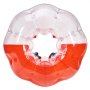 VEVOR Inflatable Bump Ball, 1 pc., 1.5 mx 1.2 m, Human Collision Ball, PVC Body Bubble Bounce Ball for Outdoor Activities, Transparent + Red Inflatable Bumper Ball