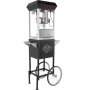 VEVOR Macchina per Popcorn, Macchina per Popcorn 850 W Peso 18,74 kg Bollitore 0,22 kg per 48 Tazze per Lotto, Popcorn Macchina Dotato di Vetro Temperato,Include 4 Misurini, Stile Cinema, Nero