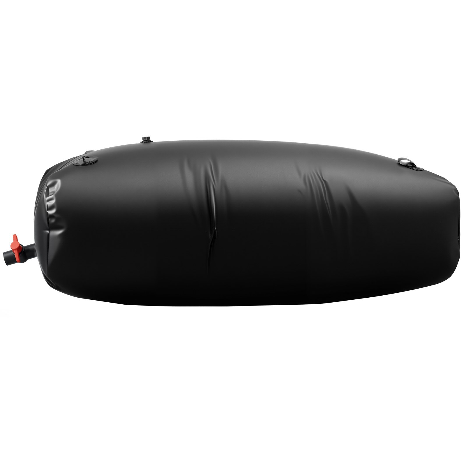 VEVOR Water Storage Bladder, 1000L Water Storage Container Tank, 1000D PVC Large Capacity Soft Bag Bladder, Collapsible Portable for Garden Irrigation, Camping, RV, Emergency Use - Black