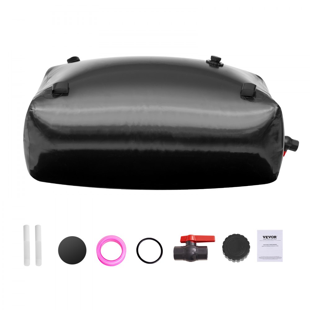 VEVOR Sacca di Stoccaggio dell'Acqua 330L, Serbatoio per Acqua da Camper, Contenitori per Stoccaggio Acqua Pieghevoli in PVC 1000D, Sacca per Acqua Morbida per Campeggio Viaggio, Contenitore Acqua