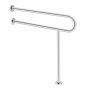 VEVOR Corrimano di Sicurezza per WC, Carico di 136 kg Barra di Sostegno per Disabili a Forma di U da 800 mm Asta di Sicurezza per Anziani in Acciaio Inox, con Maniglia Antiscivolo, Gamba di Supporto