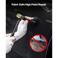 VEVOR Kit di Estrazione Ammaccature, Strumento per la Rimozione di Ammaccature da Auto Senza Vernice, Estrattore per Riparazione Danni al Parafango con Asta Curva, Strumenti per Testine di Ricambio