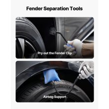 VEVOR Kit di Estrazione Ammaccature, Strumento per la Rimozione di Ammaccature da Auto Senza Vernice, Estrattore per Riparazione Danni al Parafango con Asta Curva, Strumenti per Testine di Ricambio