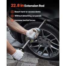 VEVOR Kit di Estrazione Ammaccature, con Martello Scorrevole da 4,54 kg, Strumento di Rimozione Danni Automobilistici per Riparazione Carrozzeria con Custodia, Asta di Prolunga, Impugnatura