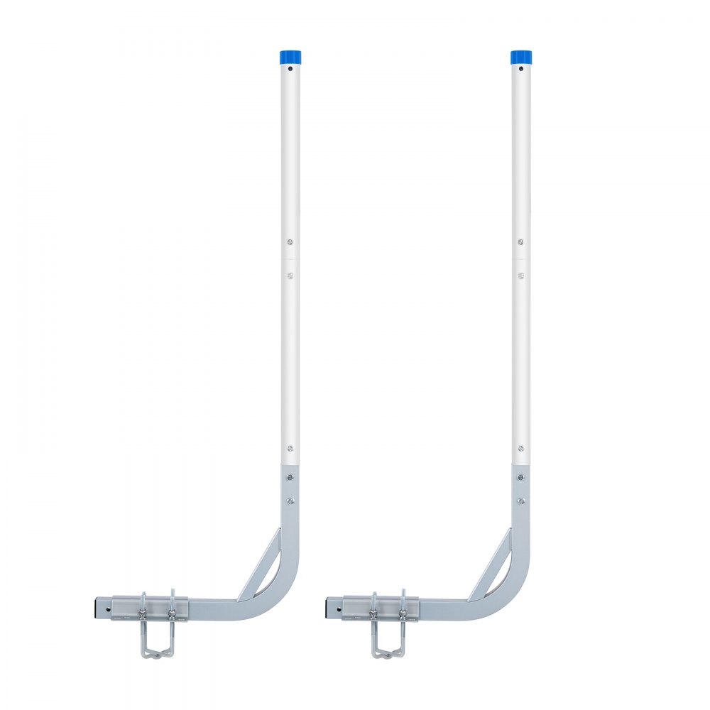 VEVOR Guide Regolabili per Rimorchi per Barche, Pali Guida Alti da 775 mm a 1205 mm, 2 Guide per Rimorchi in Acciaio ad Alta Durezza, Pali Guida Regolabili con Tubi in PVC, per Barche da Sci