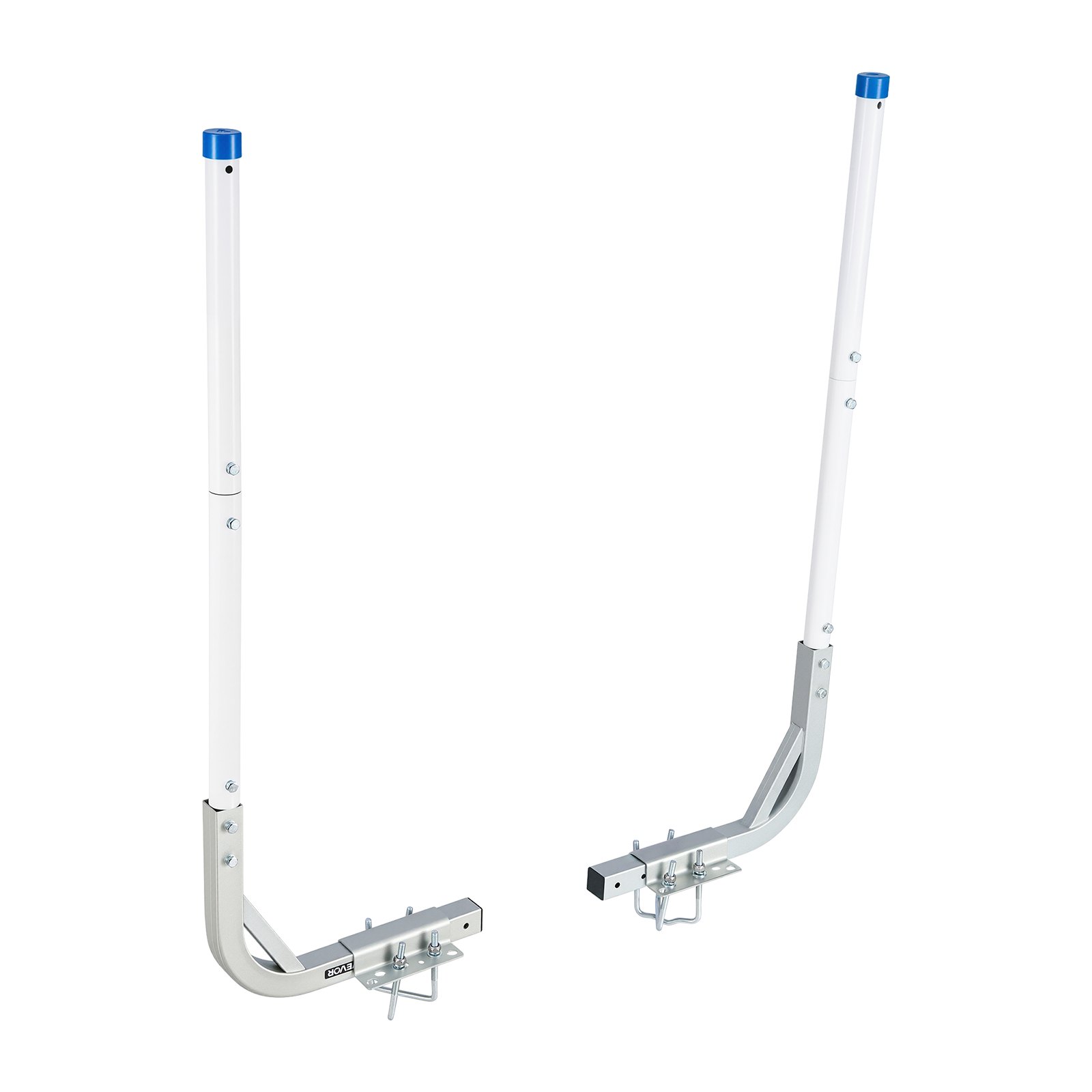 VEVOR Guide Regolabili per Rimorchi per Barche, Pali Guida Alti da 775 mm a 1205 mm, 2 Guide per Rimorchi in Acciaio ad Alta Durezza, Pali Guida Regolabili con Tubi in PVC, per Barche da Sci