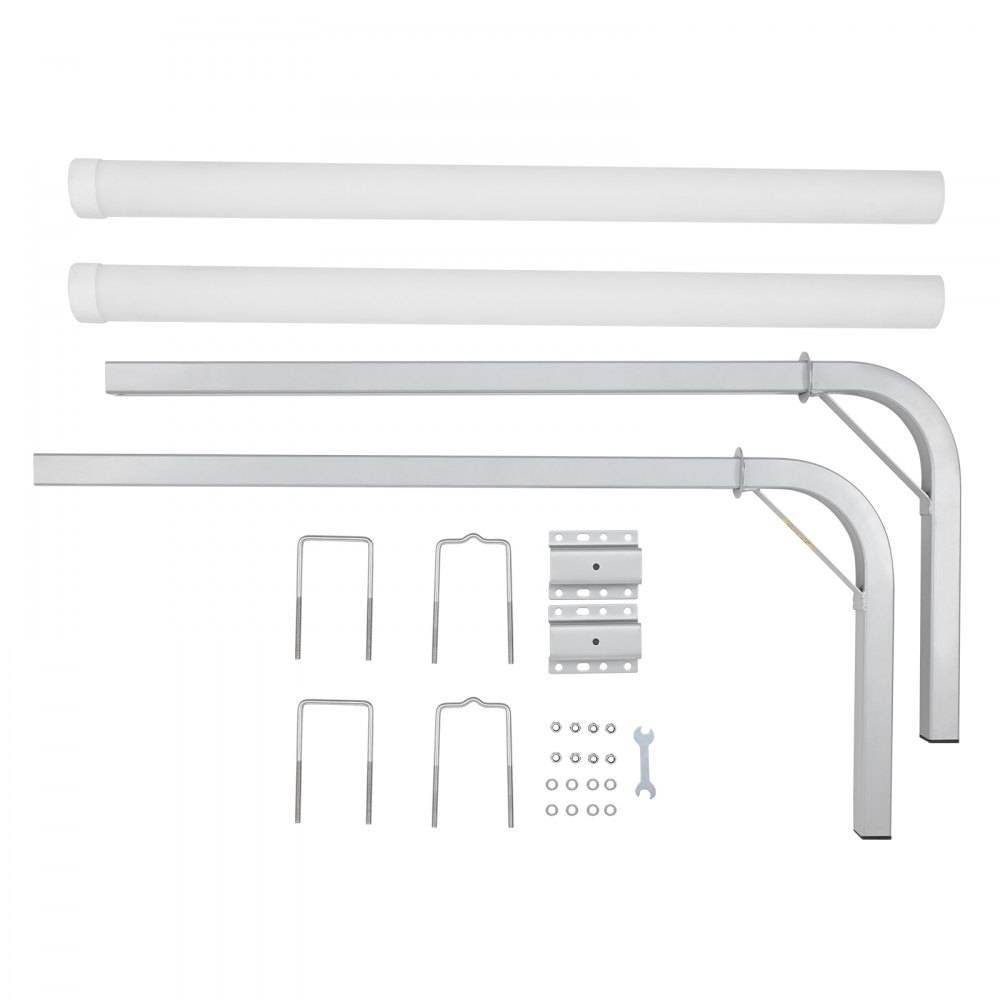 VEVOR Guide con Tubo PVC per Rimorchio per Barca 1215 mm Larghezza Regolabile 160 mm Guida di Lancio per Imbarcazioni in Acciaio Galvanizzato PVC per Imbarcazioni Gommoni Canoe Gommoni Barche Pesca