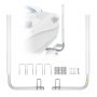 VEVOR Guide con Tubo PVC per Rimorchio per Barca 1590 mm Larghezza Regolabile 300 mm Guida di Lancio per Imbarcazioni in Acciaio Galvanizzato PVC per Imbarcazioni Gommoni Canoe Gommoni Barche Pesca