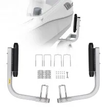 VEVOR Guide con Ruote per Rimorchio per Barca 52cm Larghezza Regolabile 19cm Guida Rimorchi per Imbarcazioni in Acciaio Zincato con Ruote per Piccole Imbarcazioni Gommoni Canoe Gommoni Barche da Pesca