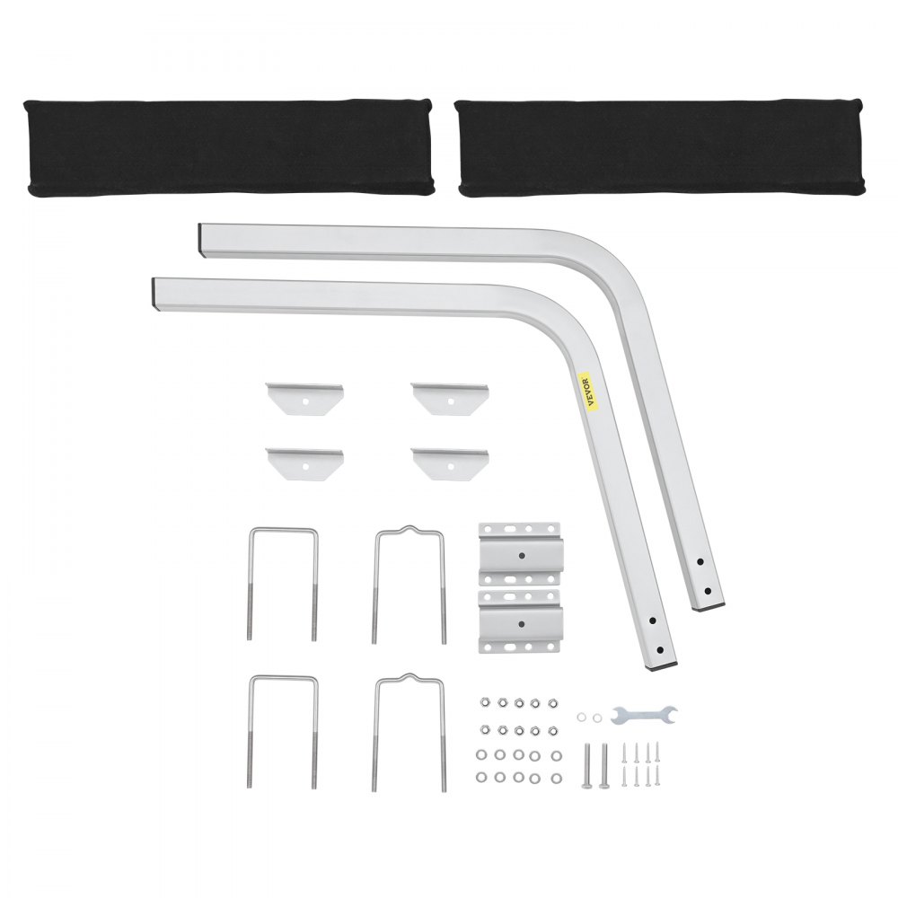 VEVOR Guide con Ruote per Rimorchio per Barca 53,5cm Larghezza Regolabile 33cm Guida Rimorchi per Imbarcazioni in Acciaio Galvanizzato con Ruote per Imbarcazioni Gommoni Canoe Gommoni Barche da Pesca