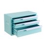 VEVOR Cassetta Portautensili in Acciaio con 3 Cassetti Design Magnetico, Cassetta Porta Attrezzi Portatile e Robusta, con Rivestimenti Protettivi, per Garage, Officina e Banco da Lavoro, Verde