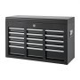 VEVOR Cassetta Portautensili in Acciaio con 5 Cassetti, Chiudibile, Nera, Cassetta Porta Attrezzi con Cassetti Design Portatile, Guide a Sfere, Blocco Automatico e Maniglia, per Garage e Officina