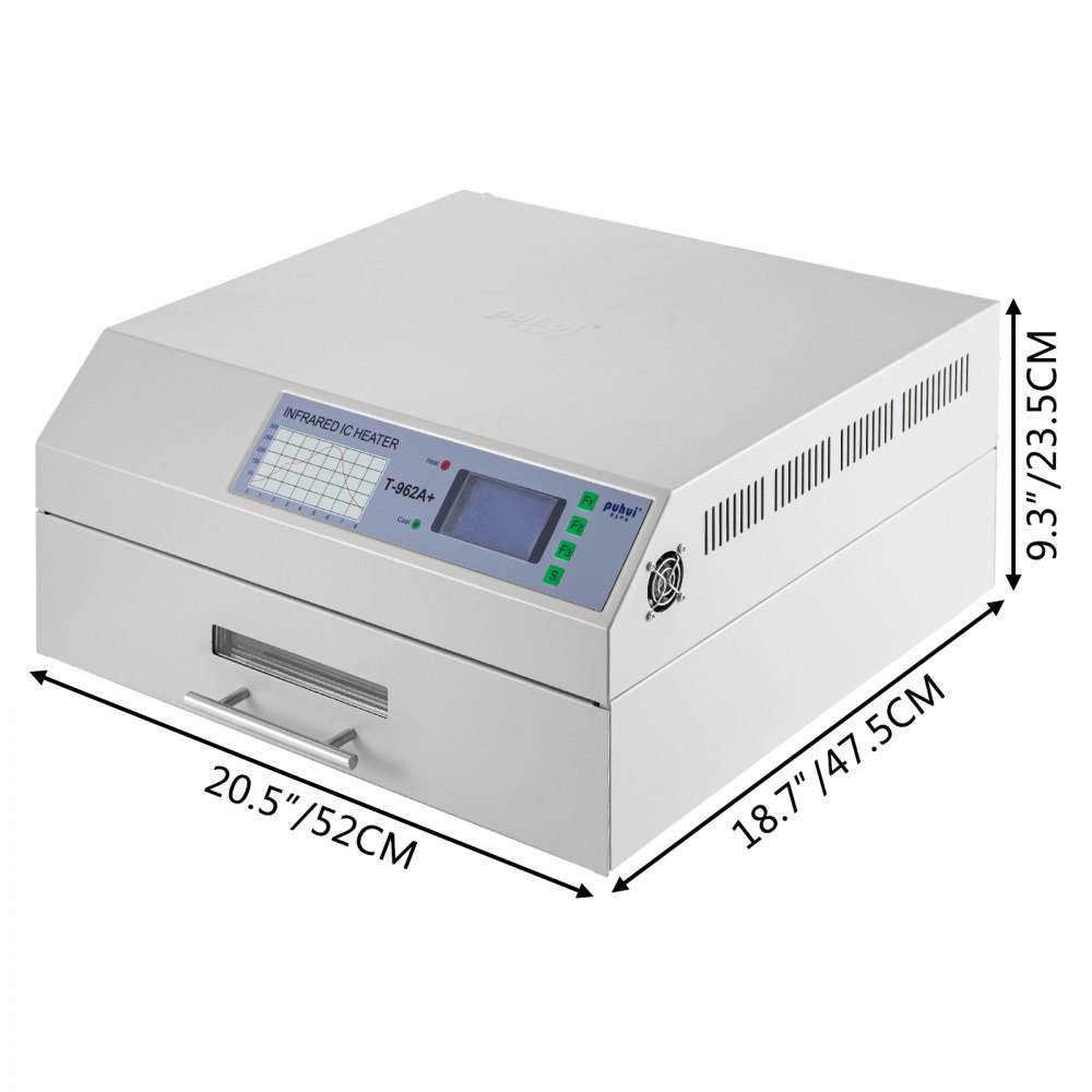 T962a+ Saldatrice A Riflusso 2300w Smd Forno Di Rifusione 370 X 450 Mm 220v 60hz