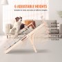 VEVOR Rampa per Cani Lunghezza 1200 mm, Rampa per Auto Pieghevole Antiscivolo per Cani Gatti Altezza Regolabile 35-70 cm, Scivolo per Animali Domestici in Legno a Casa per Auto, Scala per Gatti Cani