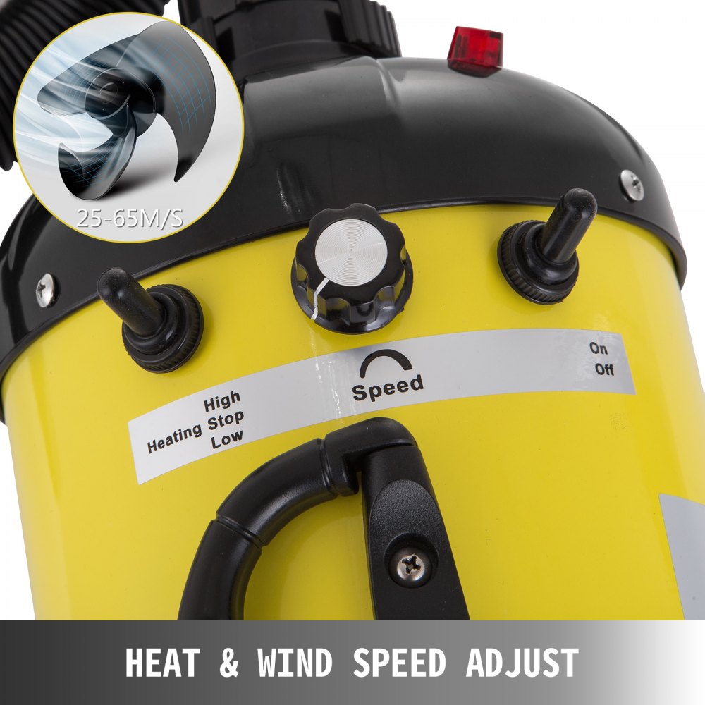 Soffiatore Per Cani Animali Domestici 2800w Asciugacapelli Aria Calda Giallo