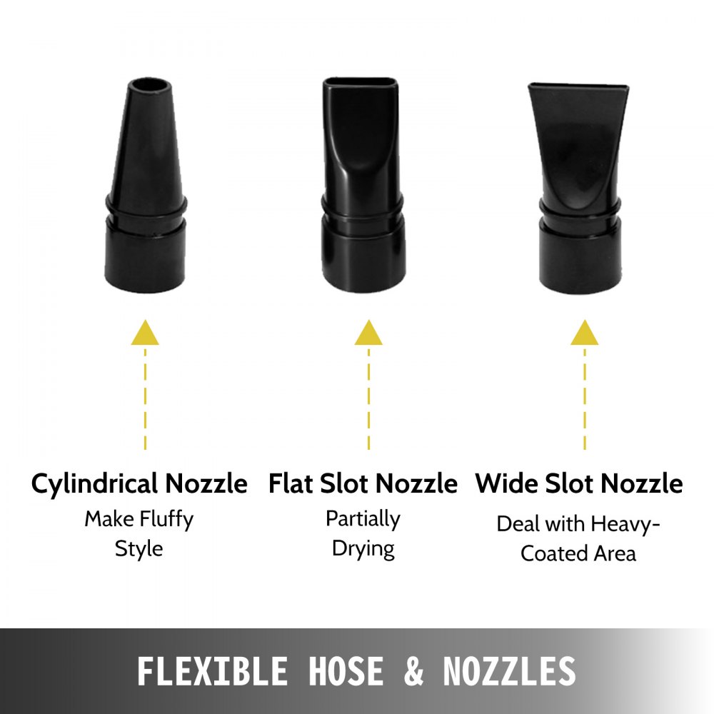 Soffiatore Per Cani Animali Domestici 2800w Asciugacapelli Aria Calda Giallo