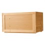VEVOR Contenitore per Pane da Cucina 400 x 250 x 220 mm Contenitore per Pagnotta in Legno di Bambù per Pane Fatto in Casa, con Pannello Porta in Acrilico Ondulato, Forma di Rettangolo