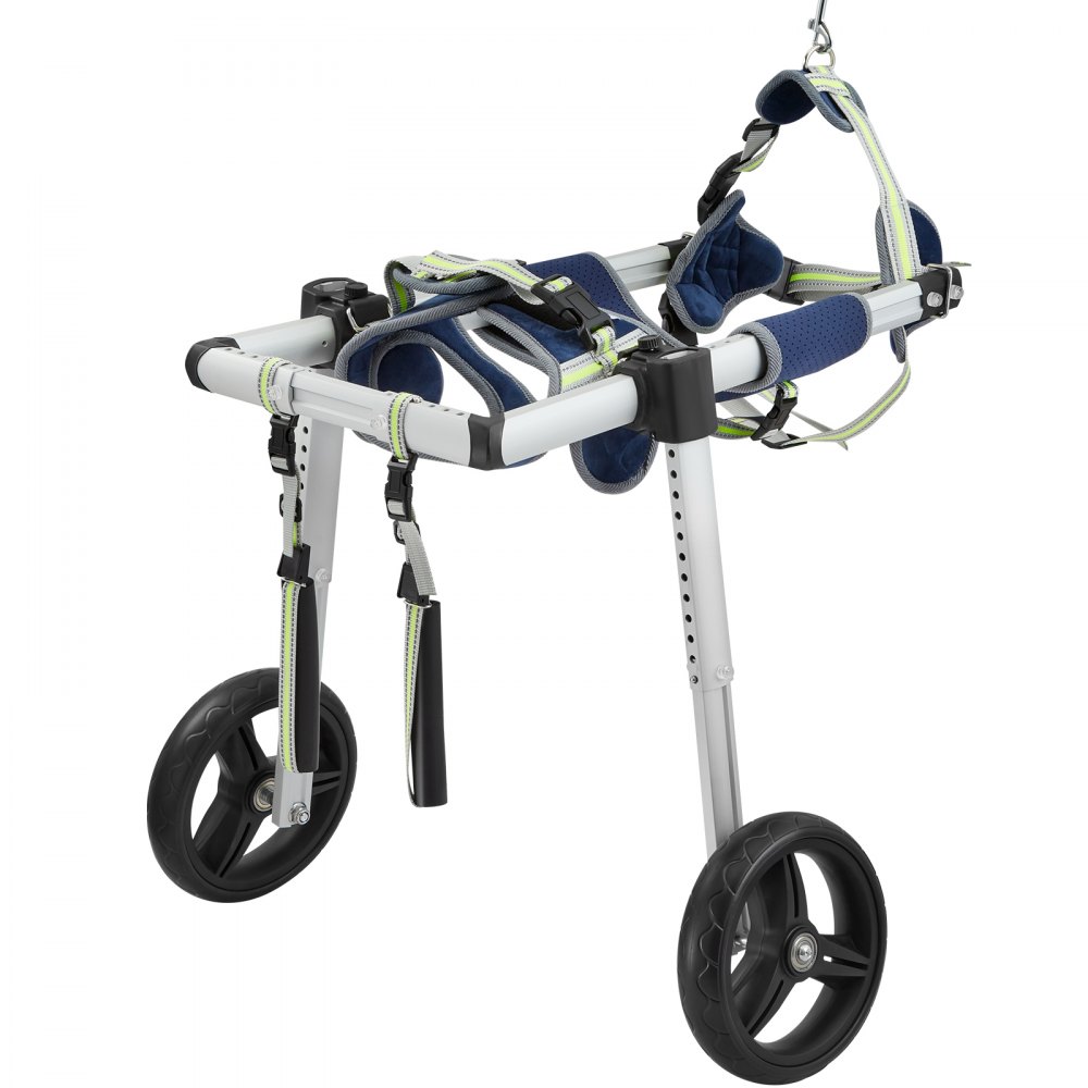 VEVOR Carrozzina Cani a 2 Ruote per Gambe Posteriori, Carrozzina Cani Leggera e Regolabile per Aiutare nella Guarigione, Carrello per Cani/Sedia a Rotelle per Feriti, Disabili, Paralisi Misura M