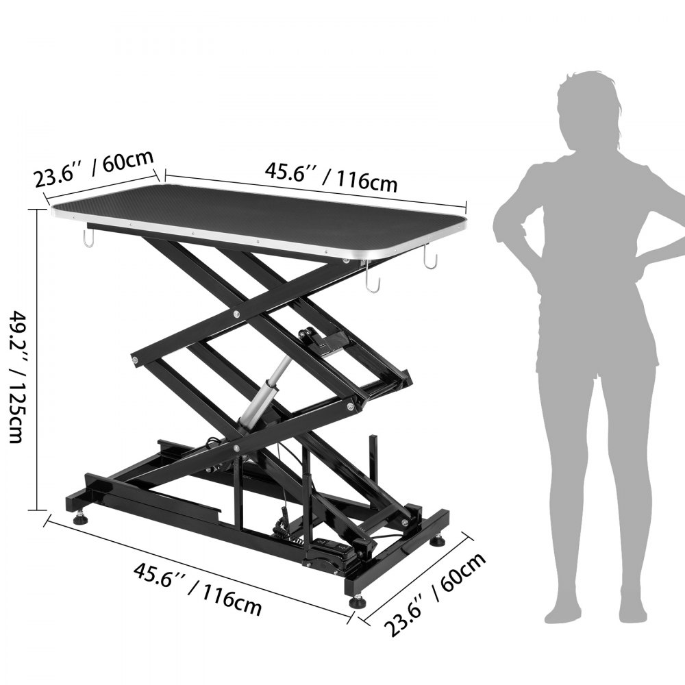 Tavolo Per Toelettatura Elettronico Nero Abrasivi Robusti Cane Gatto