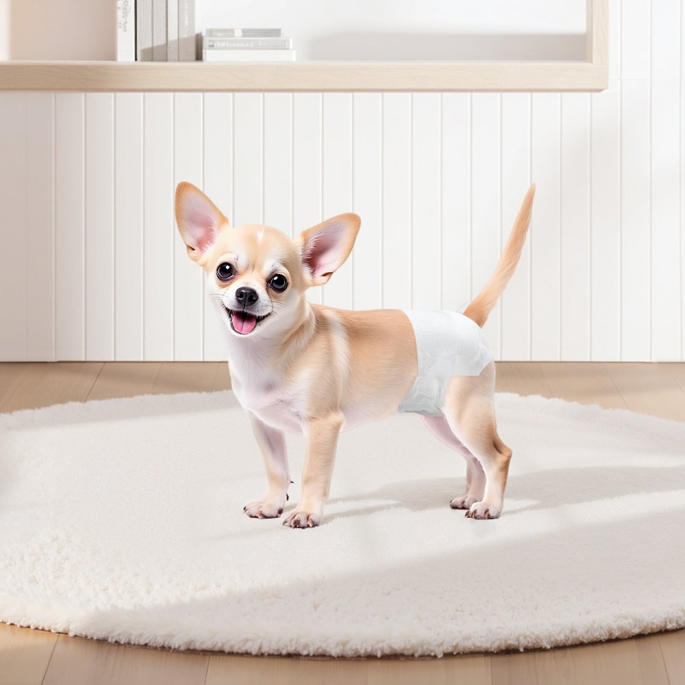 VEVOR Pannolini Monouso per Cani, Super Assorbenti per Cani Femmine, Pannolini a Prova di Perdite a 360° con Indicatore di Umidità per Addestramento, XS, 96 Pezzi, 2 Confezioni da 48