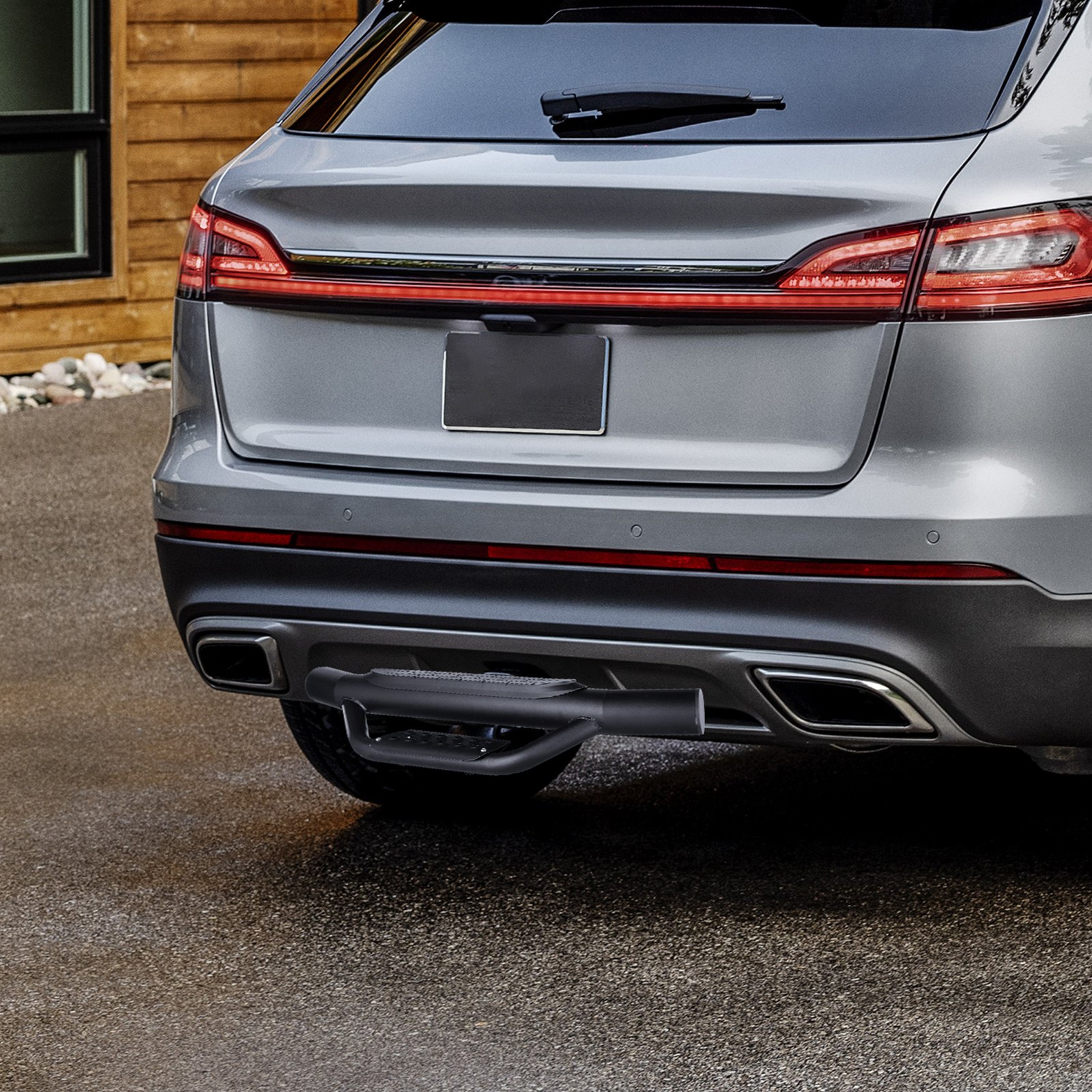 VEVOR Gradino di Aggancio per Ricevitore, Robusta Struttura in Acciaio, Protezione Paraurti Posteriore con Perno di Bloccaggio e Stabilizzatore, 50,8 mm Capacità 158,7 kg per Camion, SUV, Pick-Up