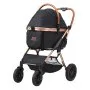 VEVOR Passeggino per Cani 4 Ruote Girevoli Passeggino per Animali Carico 30 kg Passeggino per Gatti con Freni Supporto Rimovibile Cestino Portaoggetti Cuscino per Cani di Piccola/Media Taglia, Nero