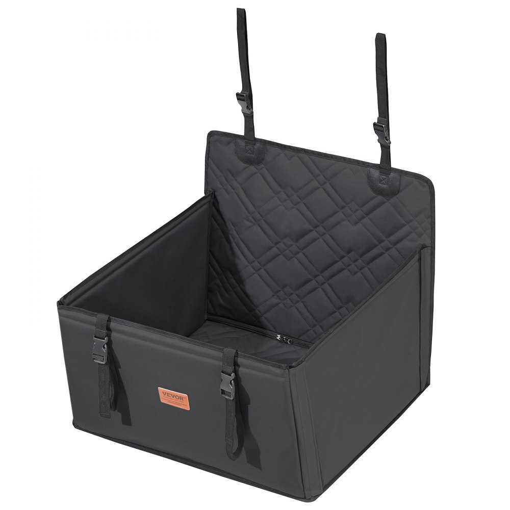VEVOR Seggiolino Auto per Cani di Taglia Piccola, Media e Grande, 18kg, Seggiolino Auto per Cani Impermeabile Guinzaglio di Sicurezza con Clip, Letto da Auto per Animali Domestici, Nero