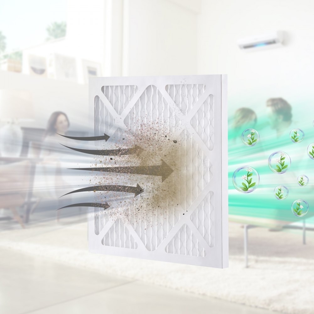 VEVOR Prefiltri protettivi, Confezione da 5, Sostituzione del filtro dell'aria da 15,75'' x 15,75'', Filtri Stage 1 ad alta efficienza compatibili con BlueDri e VEVOR Scrubber, purificatori d'aria