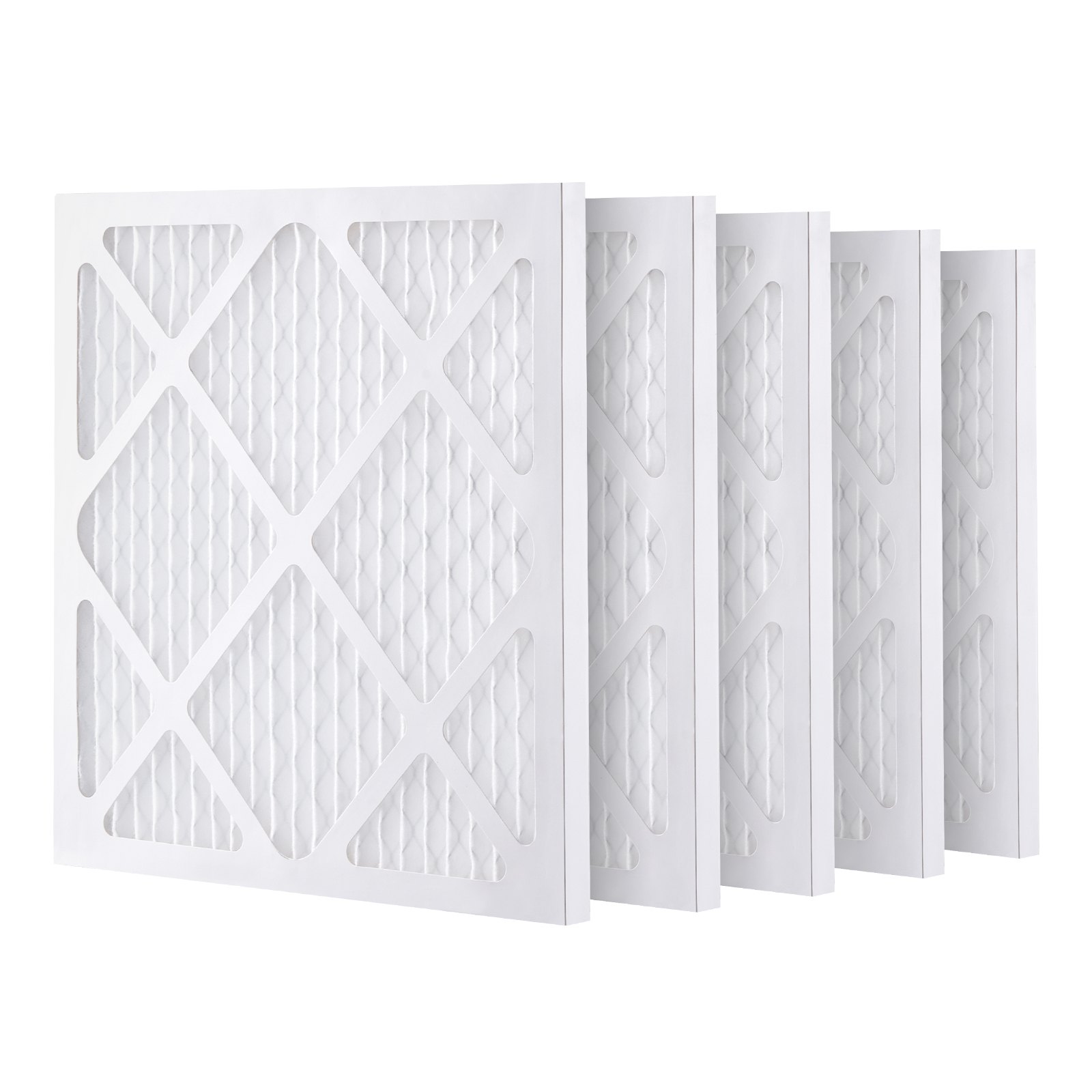 VEVOR activated carbon filters, 5-pack, 40 x 40 cm air filter replacement, high-efficiency Stage 1 filters, compatible with BlueDri and VEVOR scrubbers, air purifiers, water damage restoration equipment