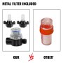 VEVOR Pompa Autoadescante per l’Acqua, 12V DC 10A Pompa di Acqua Dolce, Flusso Nominale 4 GPM per Pompa a Diaframma Industriale con Filtro, Pompa Acquario della Protezione Termica Ideale per Lavaggi