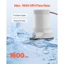 VEVOR Pompa per Pozzi Vivi per Barche 12 V 100,94 L/min per Acqua Dolce e Salata