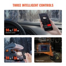 VEVOR Riscaldatore d'Aria Diesel VEVOR Riscaldatore ad aria diesel Riscaldatore diesel 8 KW 12 V/24 V Controllo tramite app Bluetooth Riscaldatore ad aria diesel all-in-one con app Bluetooth, telecomando, schermo di visualizzazione e allarme CO, riscaldatore diesel portatile orizzontale a riscaldamento rapido, riscaldatore ausiliario mobile