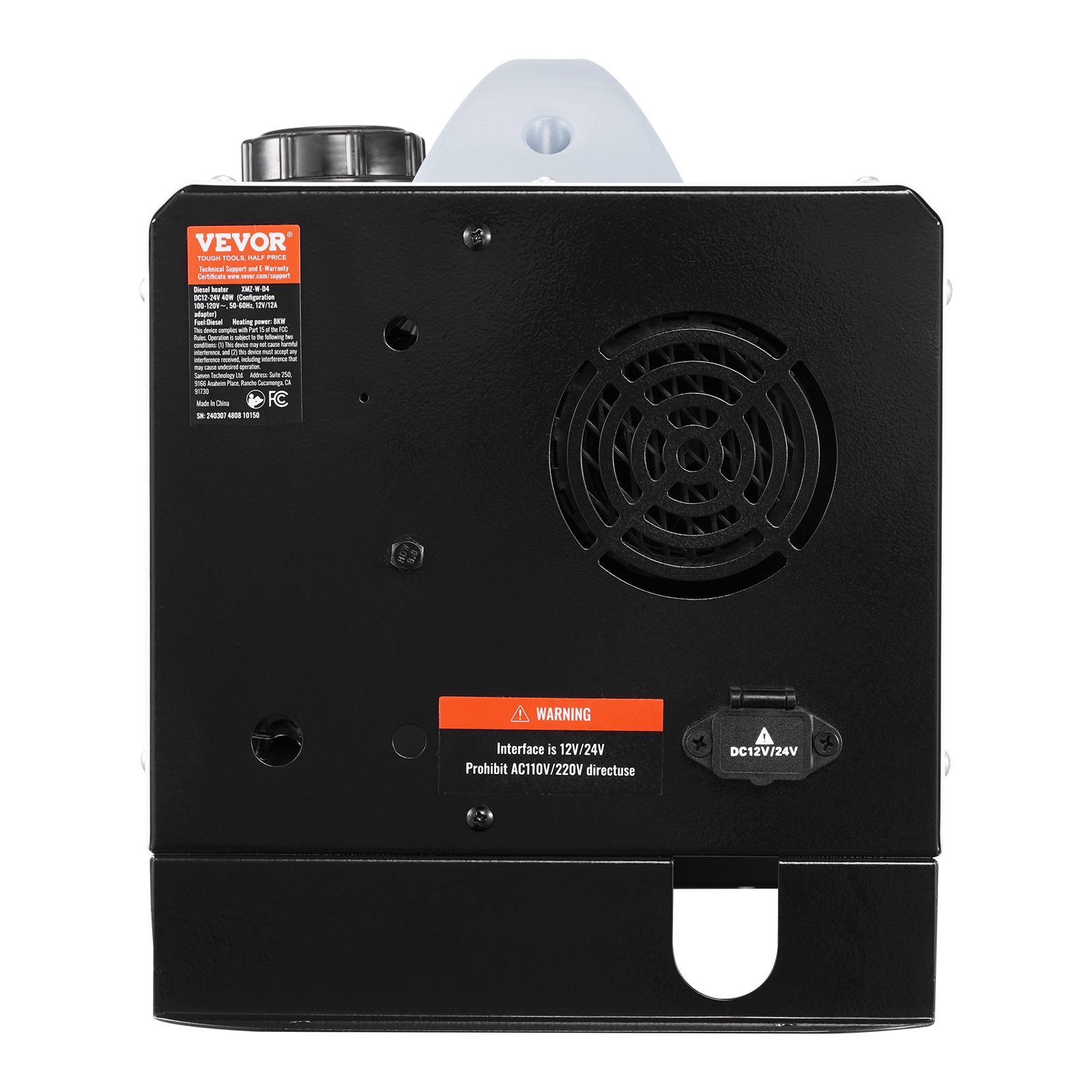 VEVOR Riscaldatore Diesel Tutto in Uno 5-8 kW, Riscaldatore ad Aria Diesel Regolabile 8-36℃, con Display LCD con Controllo Remoto, Basso Consumo di Carburante, Camion, Roulotte e Camper