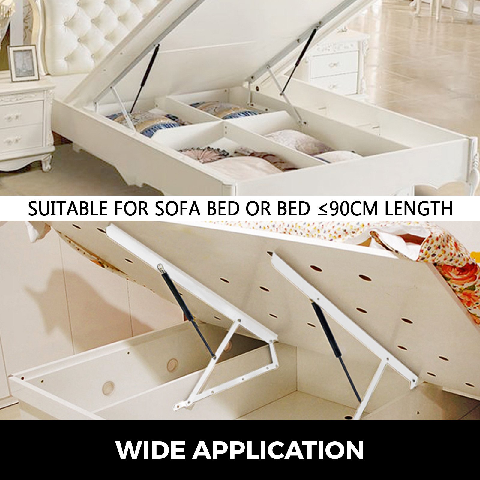 Sistema Sollevamento Per Letto Contenitore Pistone Molla A Gas 60cm 97lbs