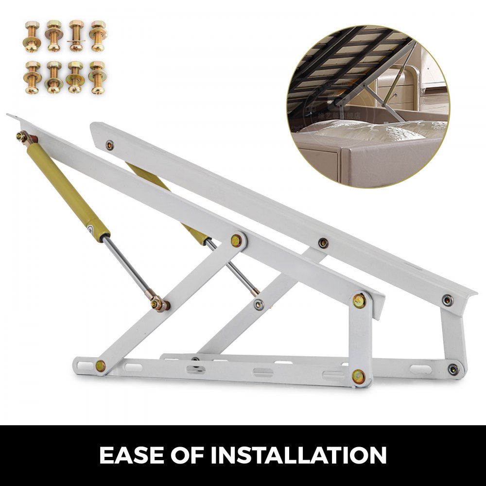 36" Sistema Sollevamento Per Letto Contenitore Pistone Molla A Gas 90cm 265lbs