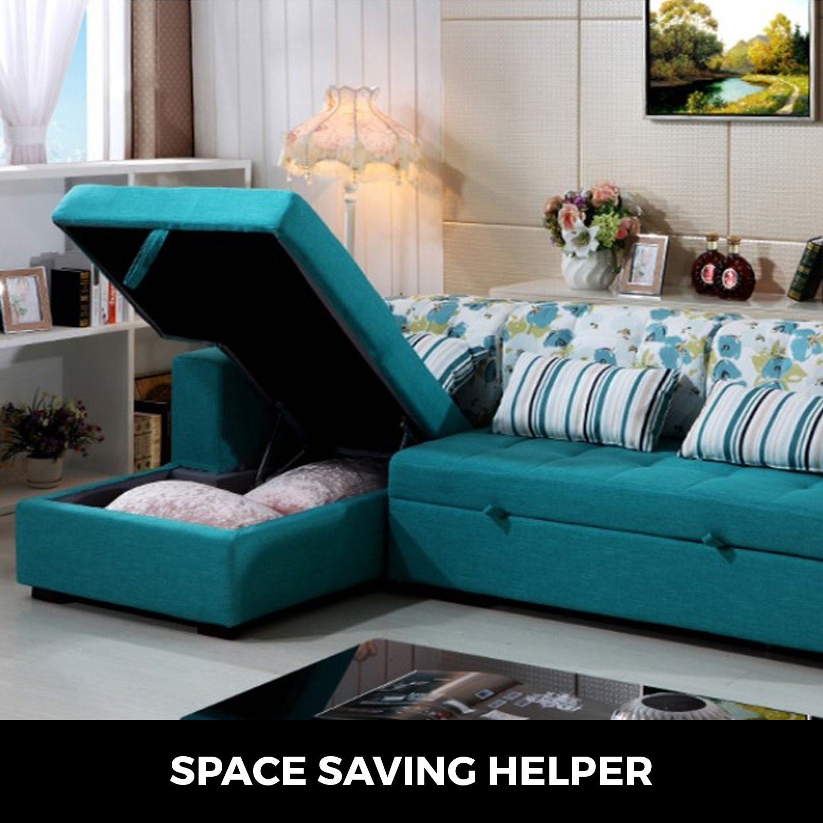 36" Sistema Sollevamento Per Letto Contenitore Pistone Molla A Gas 90cm 265lbs