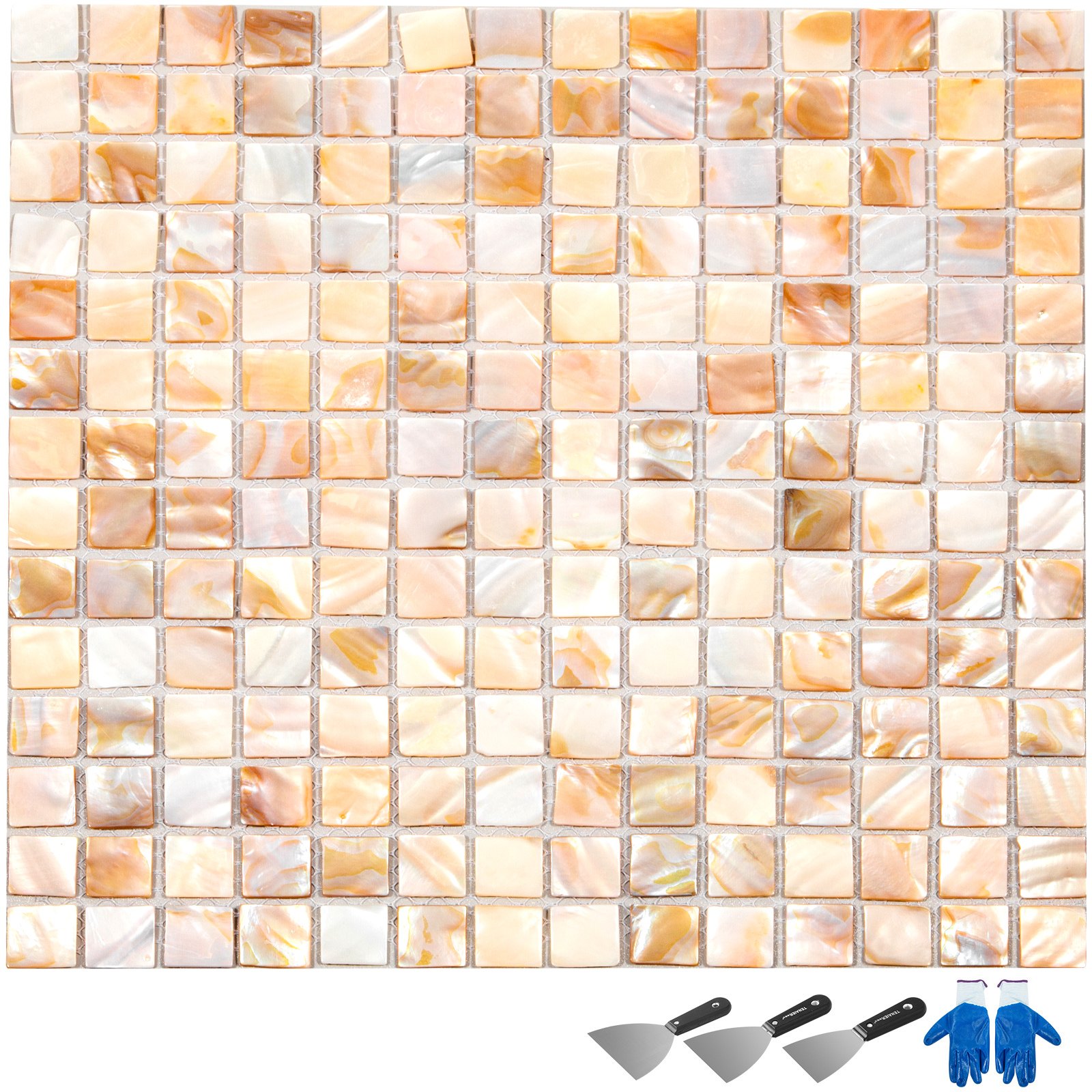 12 Pezzi Piastrella E Mosaico In Madreperla 300*300*2mm Ecologico Naturale