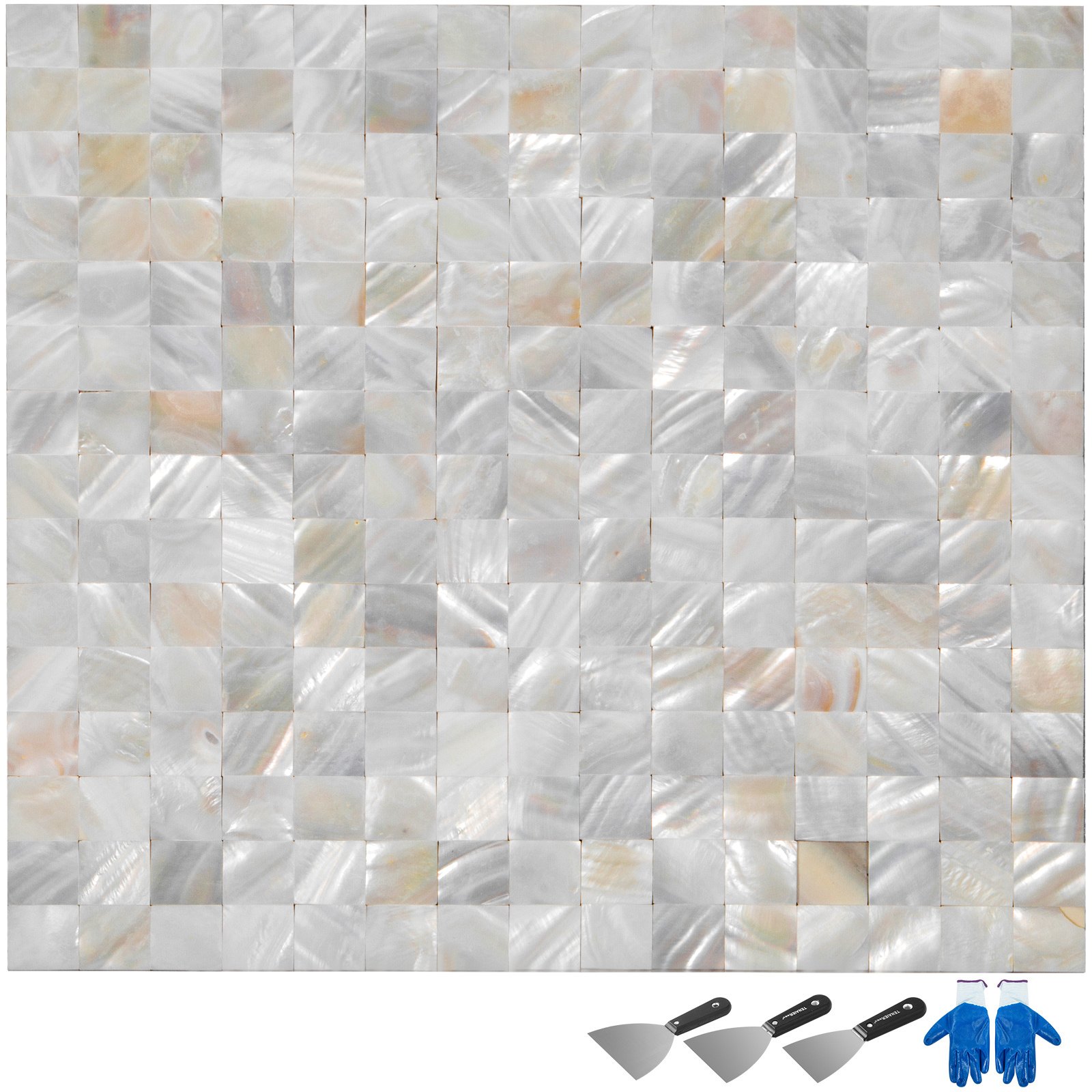 11 Pezzi Piastrelle A Mosaico Guscio 300*300*2mm Antimuffa Romantico Lucido