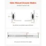 VEVOR Guide per Cassetti Montaggio Laterale 500 mm 10 Paia 45 kg di Carico