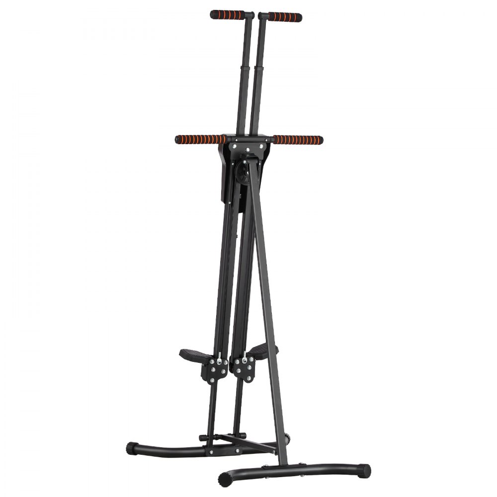 VEVOR Stepper, Step Range Esercizi Macchina, Verticale Climber per Esercizi in Palestra Casa, Pieghevole Cardio Climber Allenamento Corpo, con Manubrio Regolabile Altezza, Pedale Antiscivolo 118 kg