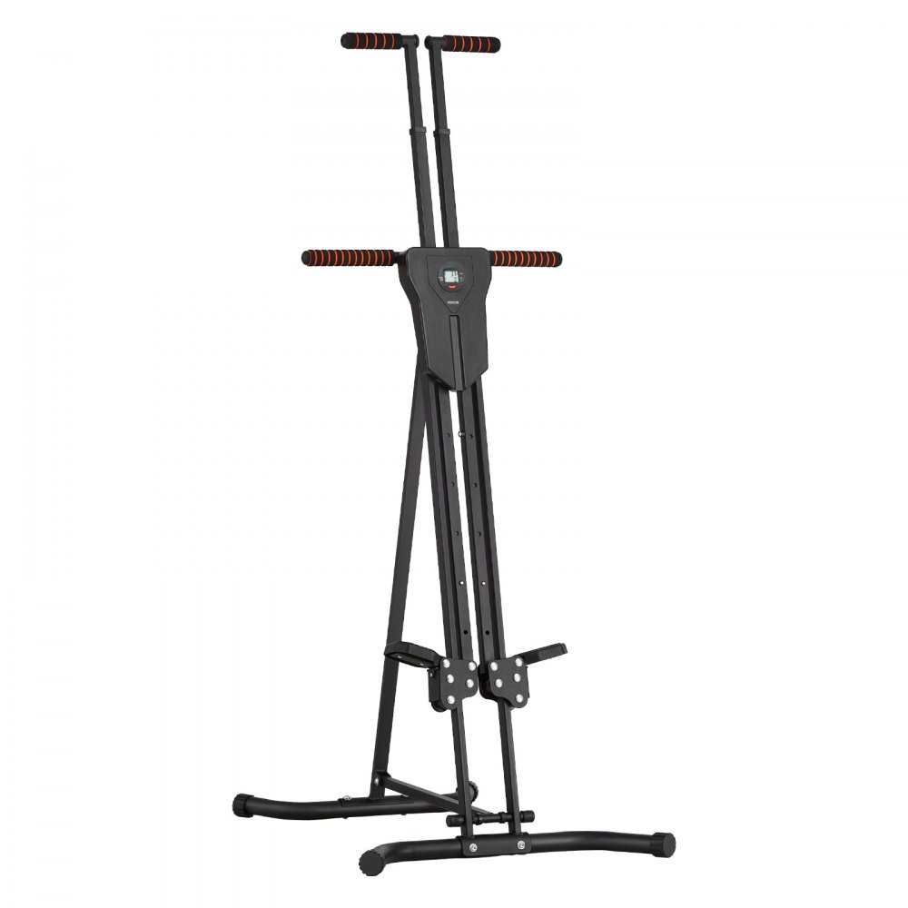VEVOR Stepper, Step Range Esercizi Macchina, Verticale Climber per Esercizi in Palestra Casa, Pieghevole Cardio Climber Allenamento Corpo, con Manubrio Regolabile Altezza, Pedale Antiscivolo 118 kg
