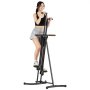 VEVOR Stepper, Step Range Esercizi Macchina, Verticale Climber per Esercizi in Palestra Casa, Pieghevole Cardio Climber Allenamento Corpo, con Manubrio Regolabile Altezza, Pedale Antiscivolo 118 kg