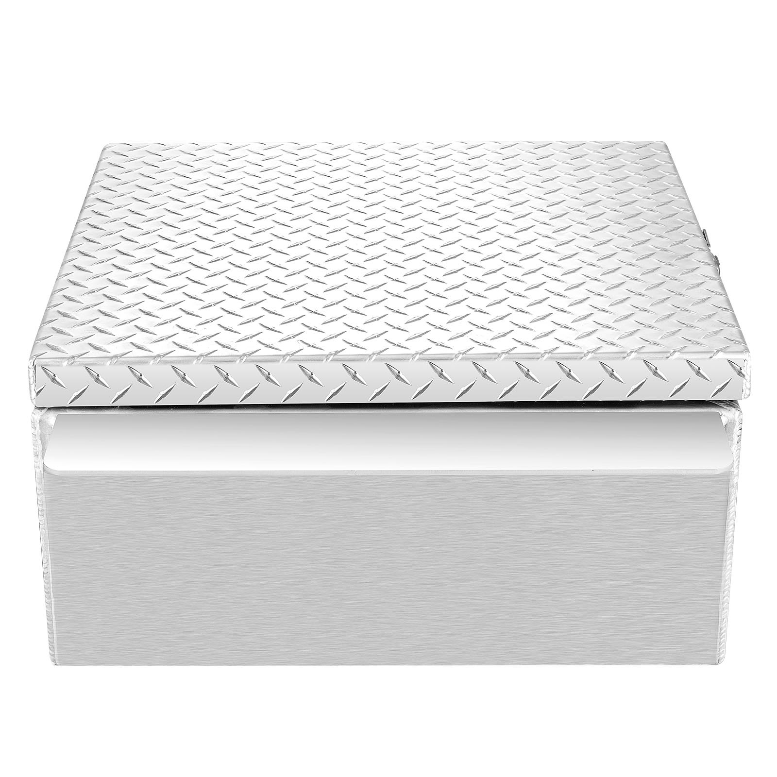 VEVOR Truck Bed Tool Box, Heavy Duty Aluminum Tool Box with Diamond Plate, Storage Toolbox Chest Organizer Supports up to 100 kg, Ideal for Pickup, Truck Bed, RV, Trailer, 770 x 610 x 310 mm, Silver