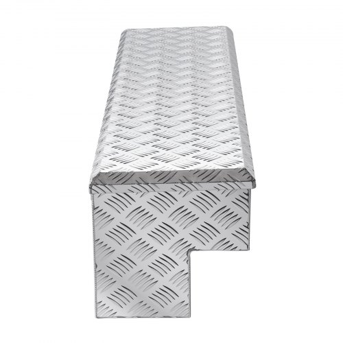 Cassetta Portautensili In Alluminio Per Rimorchio 97L - 99x41.9x30.5 Cm, Con Serratura E 2 Chiavi, Nero