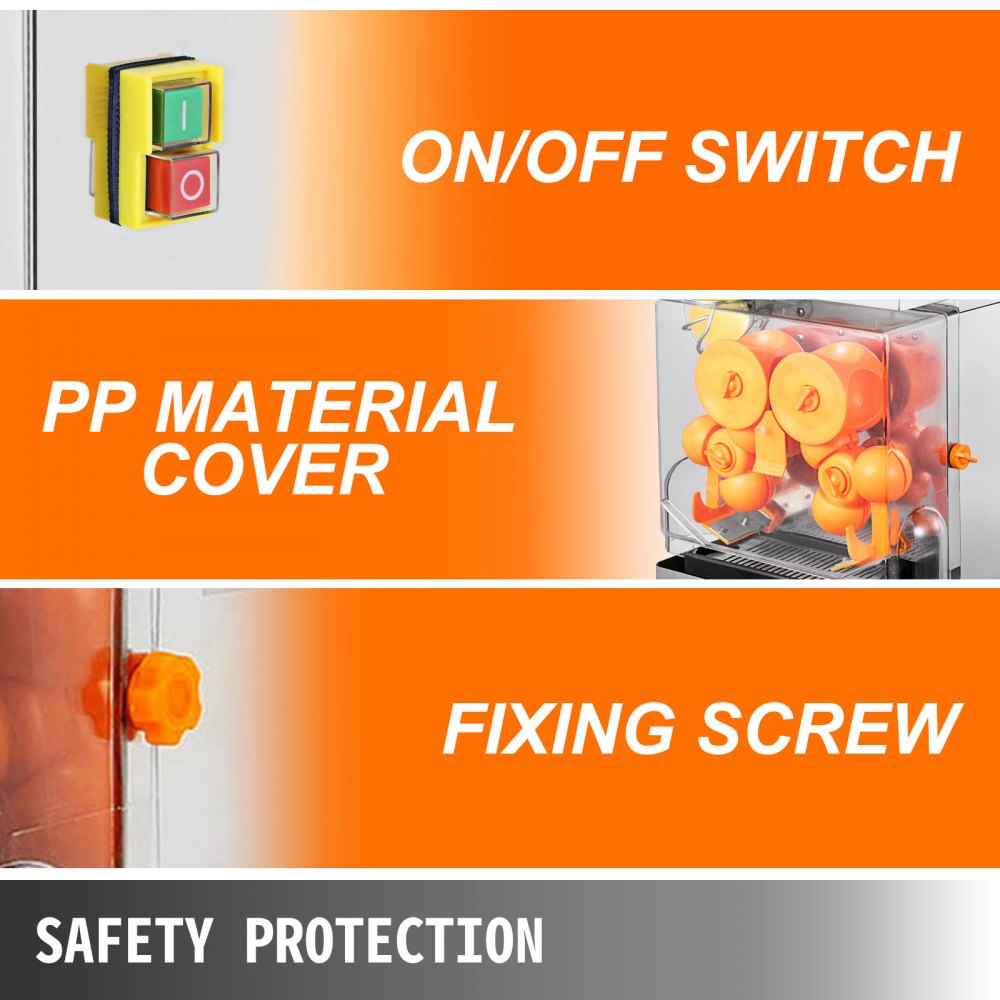 Macchina Per Succo Arancia Estrattore Succo Frutta 120w Facile Da Pulire