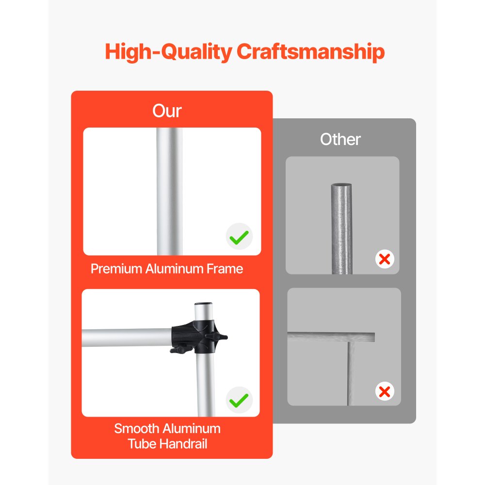 VEVOR Sbarra per Balletto Danza Classica, Sbarra Doppia Autoportante Capacità Carico 136 kg, Altezza Regolabile 170-1165 mm, in Alluminio per Danza Stretching, Allenamento dell'Equilibrio