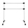 VEVOR Sbarra per Balletto Danza Classica, Sbarra Doppia Autoportante Capacità Carico 136 kg, Altezza Regolabile 170-1165 mm, in Alluminio per Danza Stretching, Allenamento dell'Equilibrio