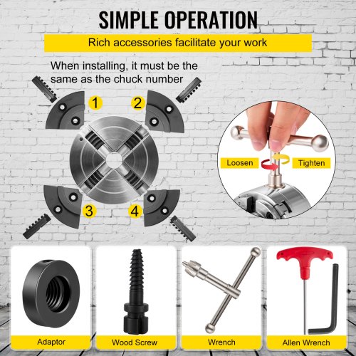 Adattatore Mandrino Tornio Legno - Acciaio Inox, Per Mandrini 1/2" X 8 TPI, Conversione Sicura - Foto 11