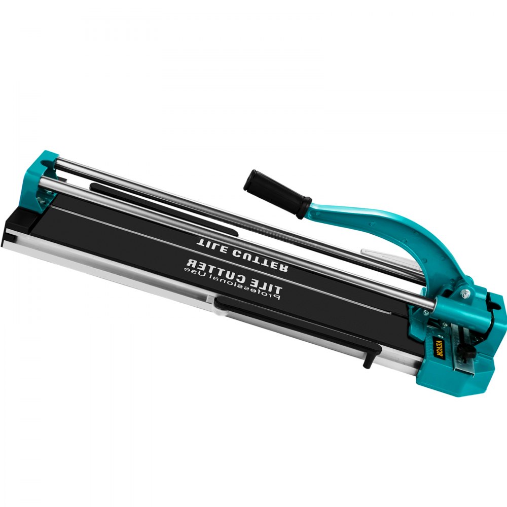 VEVOR Manual Tile Cutter 35-600 mm, Double-Track Tile Cutter, Cutting Thickness 6-15 mm, Aluminum, Adjustable Angle 0-60 Degrees, Laser Positioning, Movable Machine Table, 7 kg